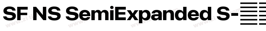 SF NS SemiExpanded S字体转换 SF NS SemiExpanded S字体转换